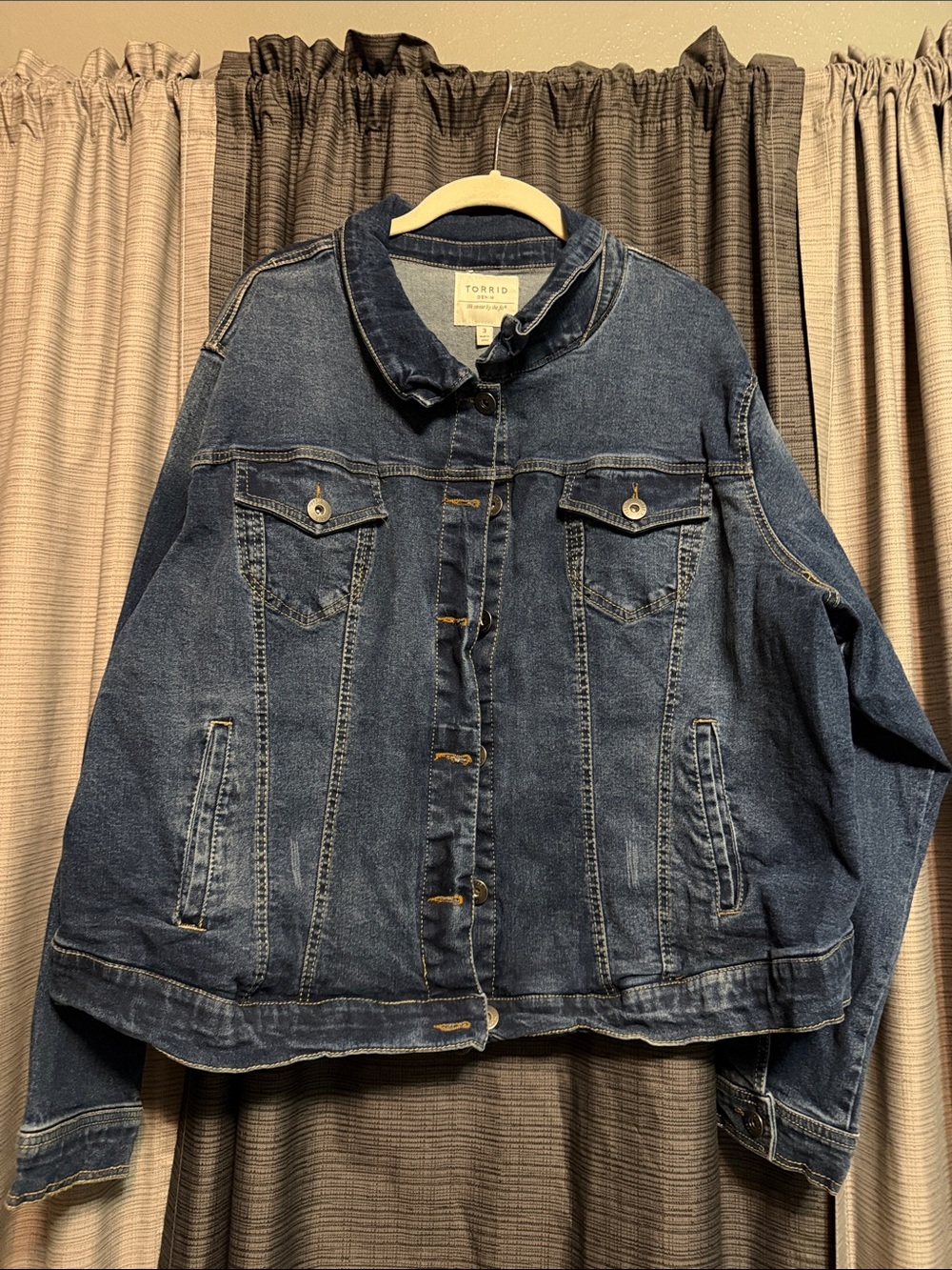 torrid Dark Blue Denim Trucker Jacket
